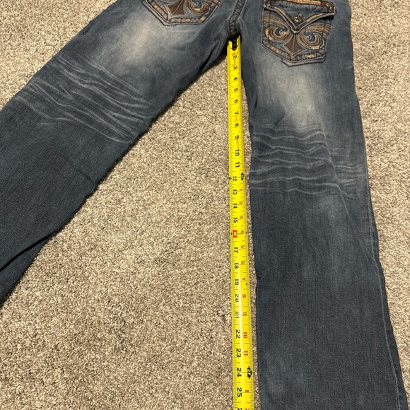 Affliction Blake Men's Blue Jeans 30 inseam 28” vintage Y2K - Picture 5 of 5